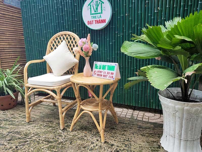 Ghế Thonet Mặt Mây - GTMM007